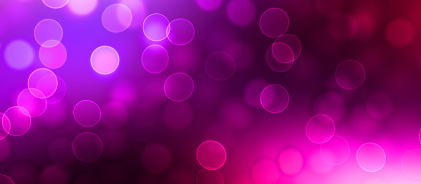 Conceptual lights wallpaper. Beautiful Abstract multicolored bokeh circles background with particles. Vibrant de-focused illustration with space to display your text or title.