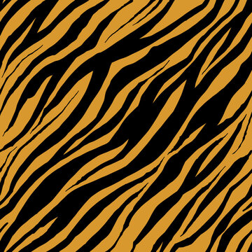 Tiger fur pattern, black stripes on a red background.