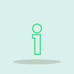 Info vector icon illustration sign