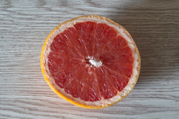 Fototapeta na wymiar Half grapefruit