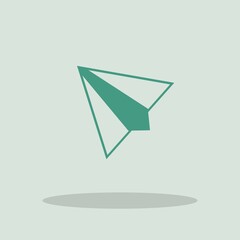 Paper vector icon illustration sign