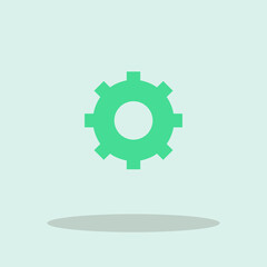 Settings gear vector icon illustration sign