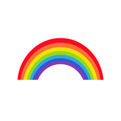 Rainbow. Vector graphics in flat style