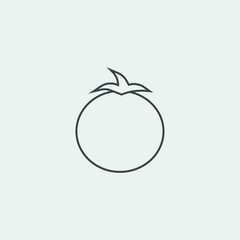 Tomato vector icon illustration sign
