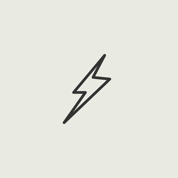 Flash vector icon illustration sign