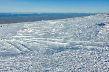 Winter view of Vitosha Mountain near Cherni Vrah peak, Sofia City Region, Bulgaria