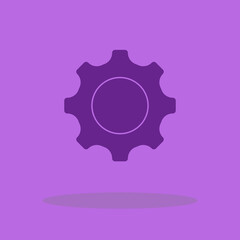 Gear settings vector icon illustration sign