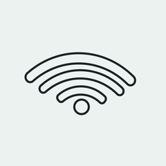 Wifi vector icon illustration sign