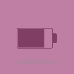 Battery life vector icon illustration sign