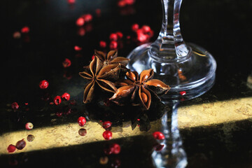 anise spice for your cocktails - obrazy, fototapety, plakaty