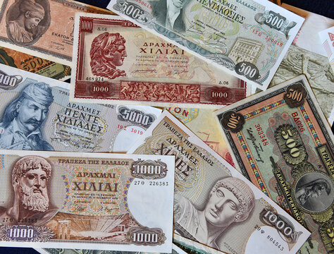 billetes de banco de Grecia