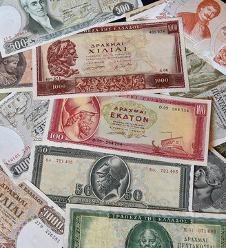 billetes de banco de Grecia