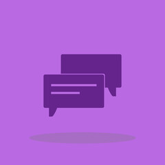 Chat vector icon illustration sign