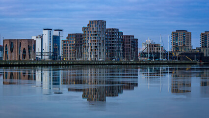 Fototapeta premium Skyline of Vejle