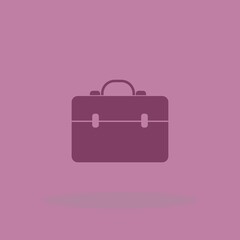 Briefcase vector icon illustration sign