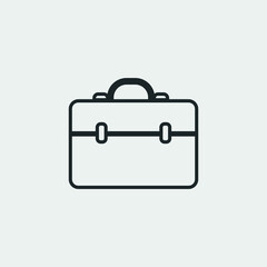 Briefcase vector icon illustration sign