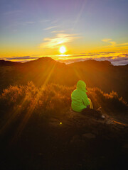 Sunset at pico arieiro Madeira island