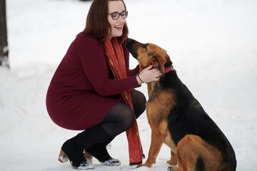 Girl With Dog