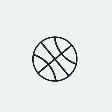 Basketball ball vector icon illustration sign