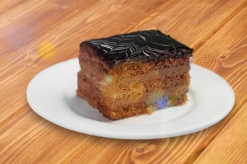 Honey cake dessert, tasty sweet cake dessert