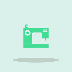 Sewing machine vector icon illustration sign