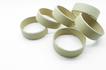 Narrow cardboard spools for winding rolled materials and self-adhesive labels. Reels made of...