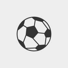 Obraz premium Football vector icon illustration sign