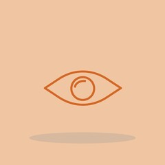 Eye sight vector icon illustration sign