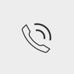 Phone call vector icon illustration sign