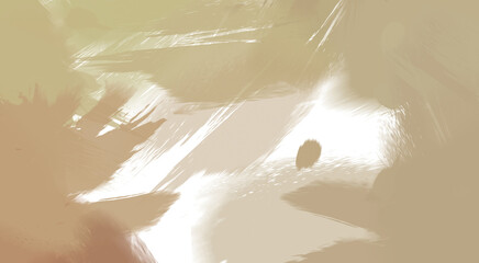 Abstract background of colorful brush strokes. Brushed vibrant wallpaper. Painted artistic creation. Unique and creative illustration.