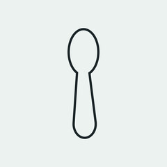 Spoon vector icon illustration sign