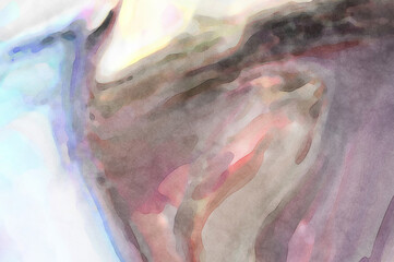 Crazy watercolor random pattern. Creative abstraction. Modern art painting. 2d illustration. Digital texture wallpaper. Artistic watercolored backdrop material.