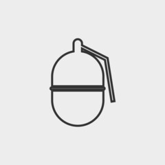 Grenade vector icon illustration sign