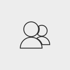 Group vector icon illustration sign