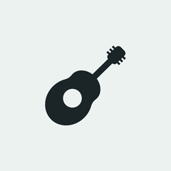 Guitar vector icon illustration sign