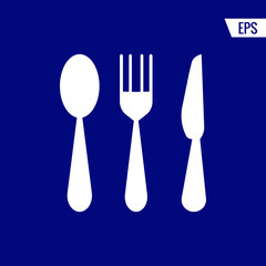 Cutlery vector icon illustration sign