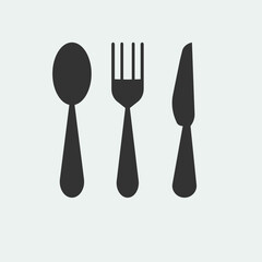 Cutlery vector icon illustration sign