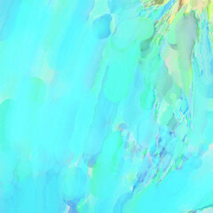 Contemporary art. Colorful texture of hand made artwork. Modern painting. Watercolor strokes on surface. Artistic background image. Abstract painting on canvas. Brushstrokes.