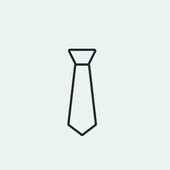Neck tie vector icon illustration sign