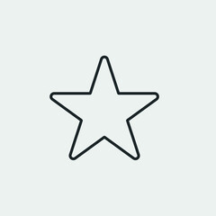 Fototapeta premium Star vector icon illustration sign