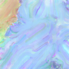 Watercolor abstract painting with pastel colors. Soft color painted illustration of calming composition for poster, wall art, banner, card, book cover or packaging. Modern brush strokes painting.