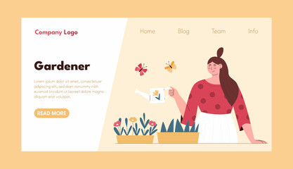 Gardener landing page template