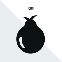 Pear vector icon illustration sign