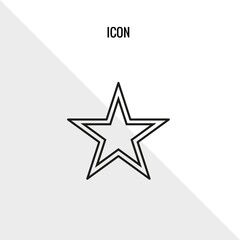 Obraz premium Star vector icon illustration sign