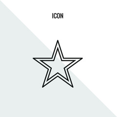 Fototapeta premium Star vector icon illustration sign