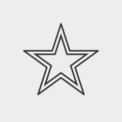 Star vector icon illustration sign