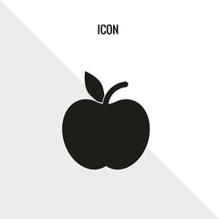Apple fruit vector icon illustration sign