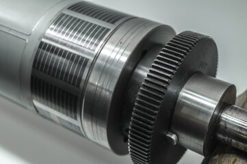 Used magnetic cylinder with attached flexible die for die cutting on rotary printing press....