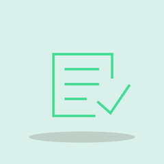 File approved vector icon illustration sign