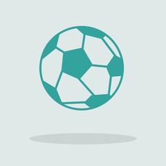 Obraz premium Football vector icon illustration sign